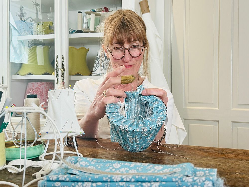 Demonstration - Hand Stitched Lampshades with Joanna Heptinstall